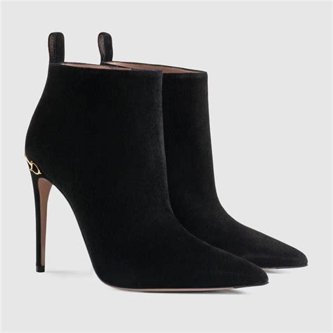 gucci adina suede ankle boot|net a porter gucci boots.